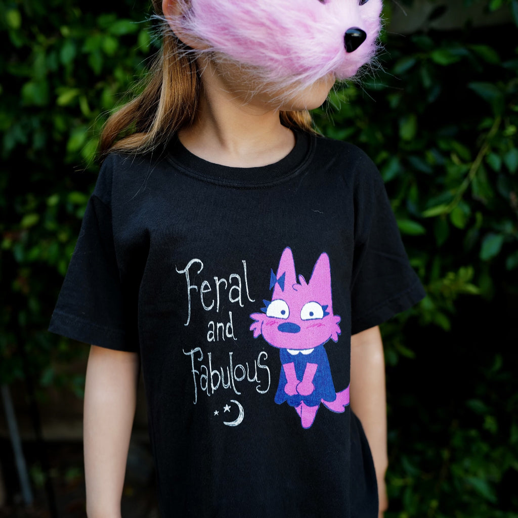 Maddie : Feral and Fabulous : Kids Unisex Tee