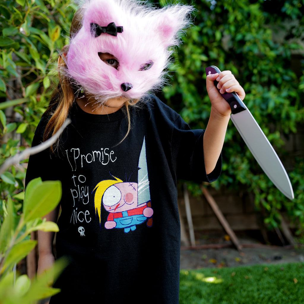 Buddy : I Promise To Play Nice : Kids Unisex Tee