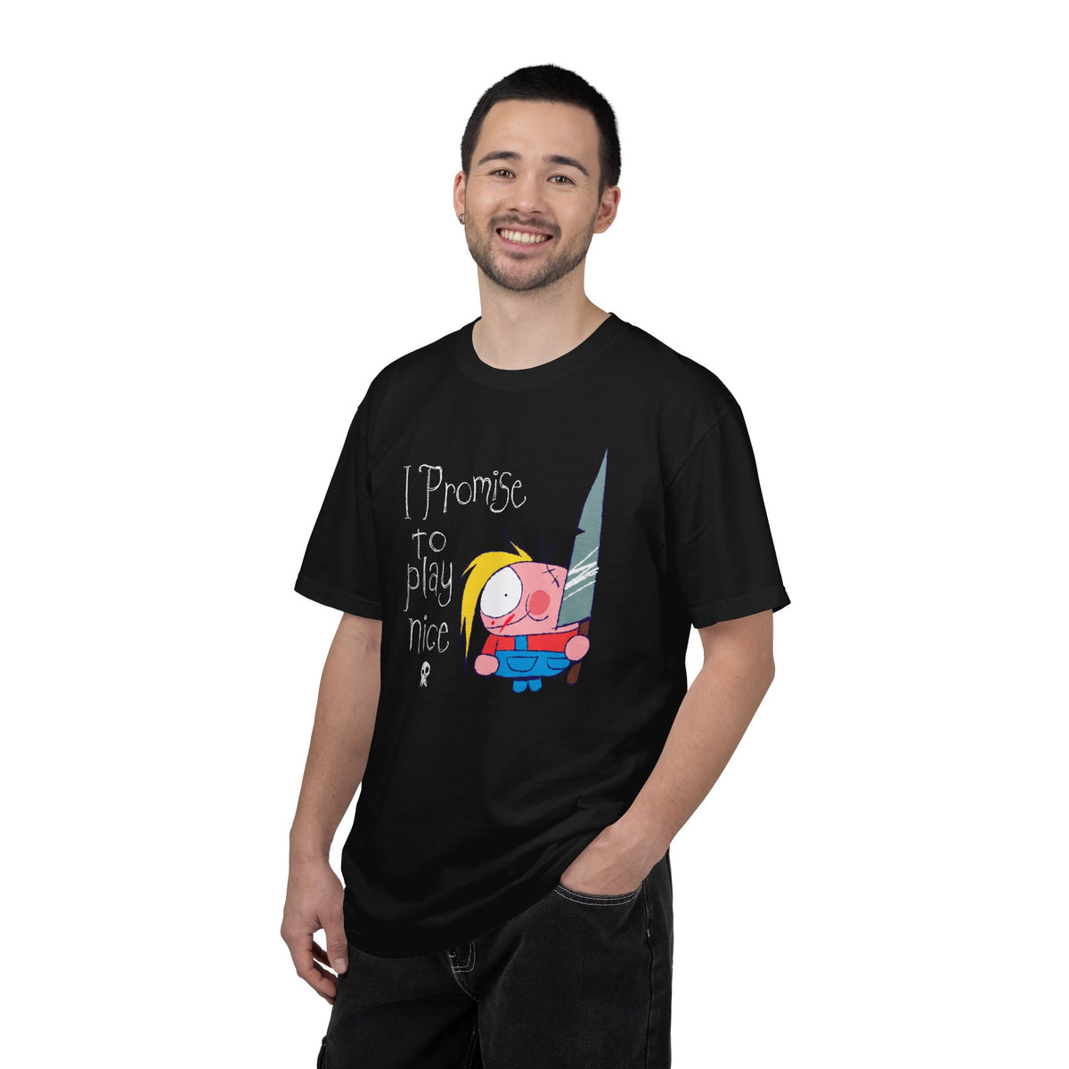 Buddy : I Promise To Play Nice : Adult Unisex Tee