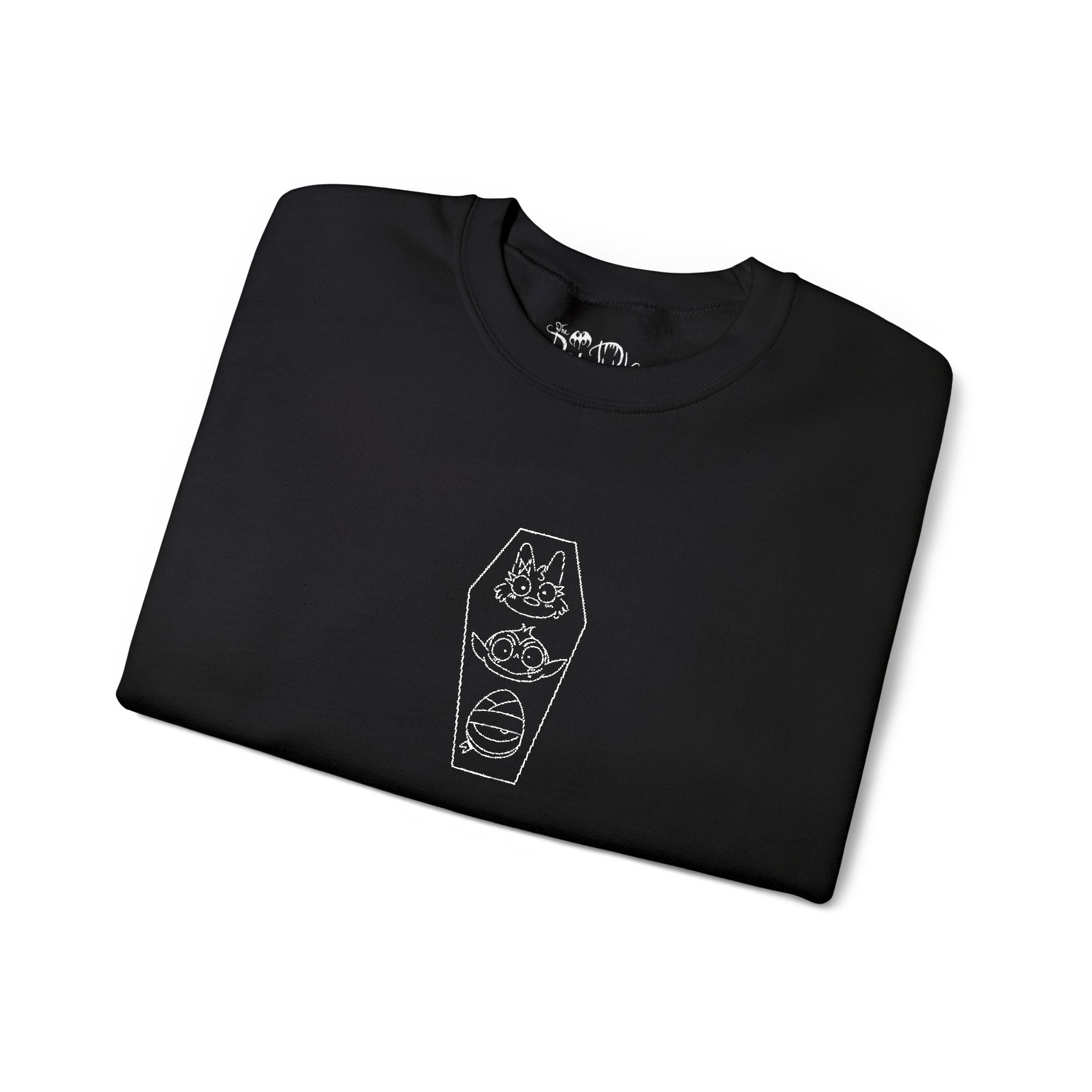 The Bat Pack Minimal Coffin Embroidered Sweatshirt
