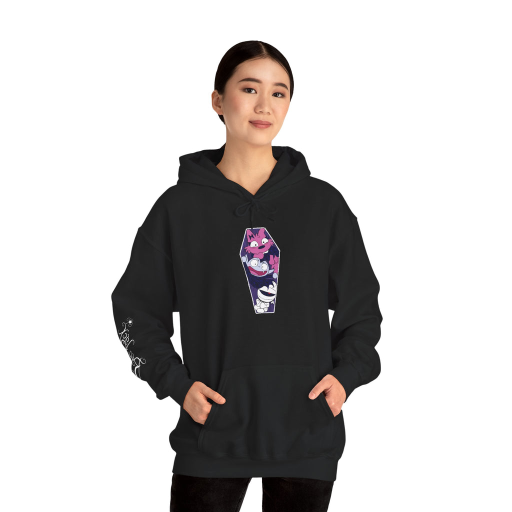 The Bat Pack Character Coffin Hoodie