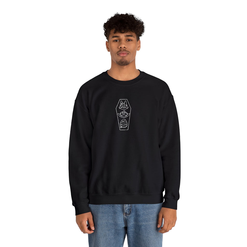 The Bat Pack Minimal Coffin Embroidered Sweatshirt