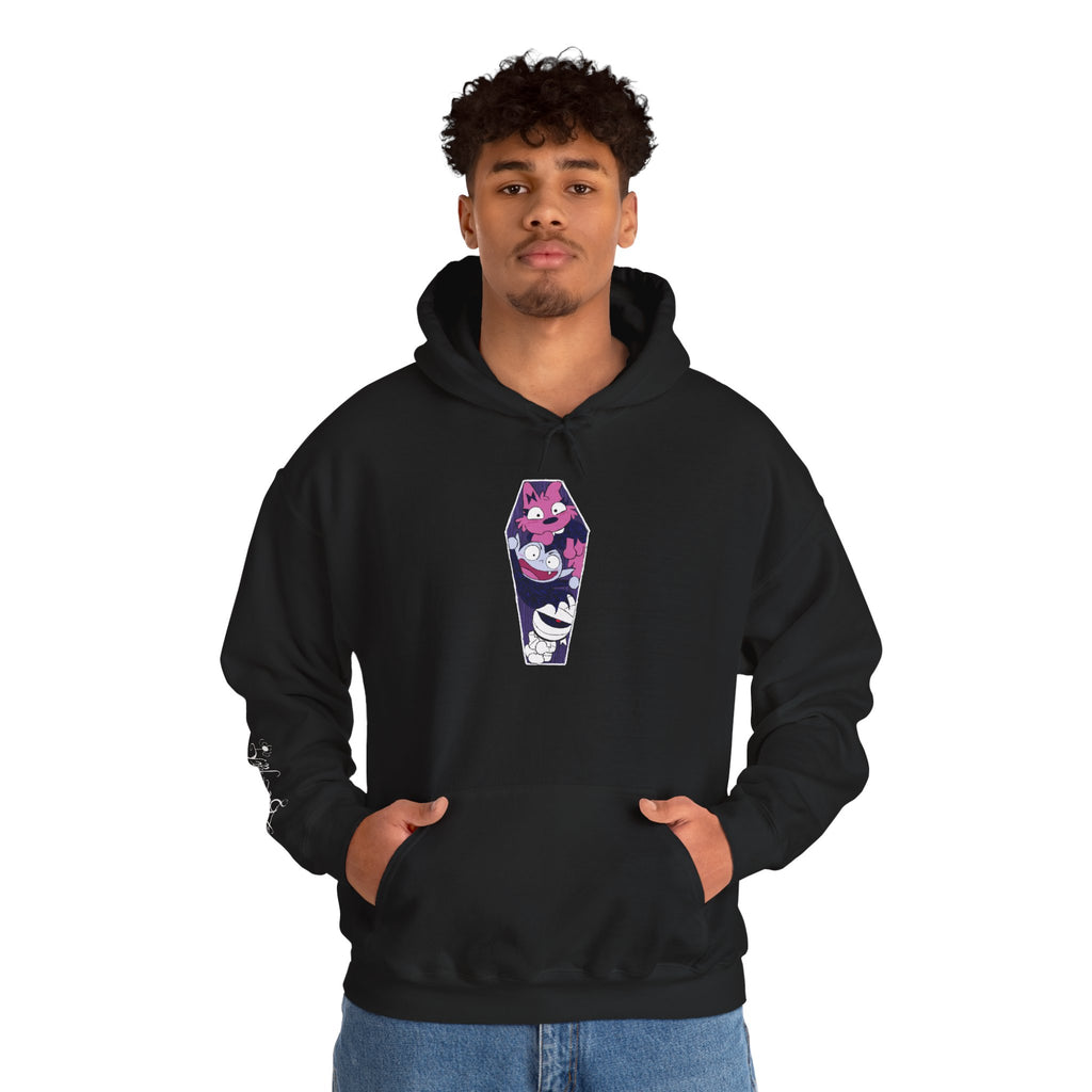 The Bat Pack Character Coffin Hoodie