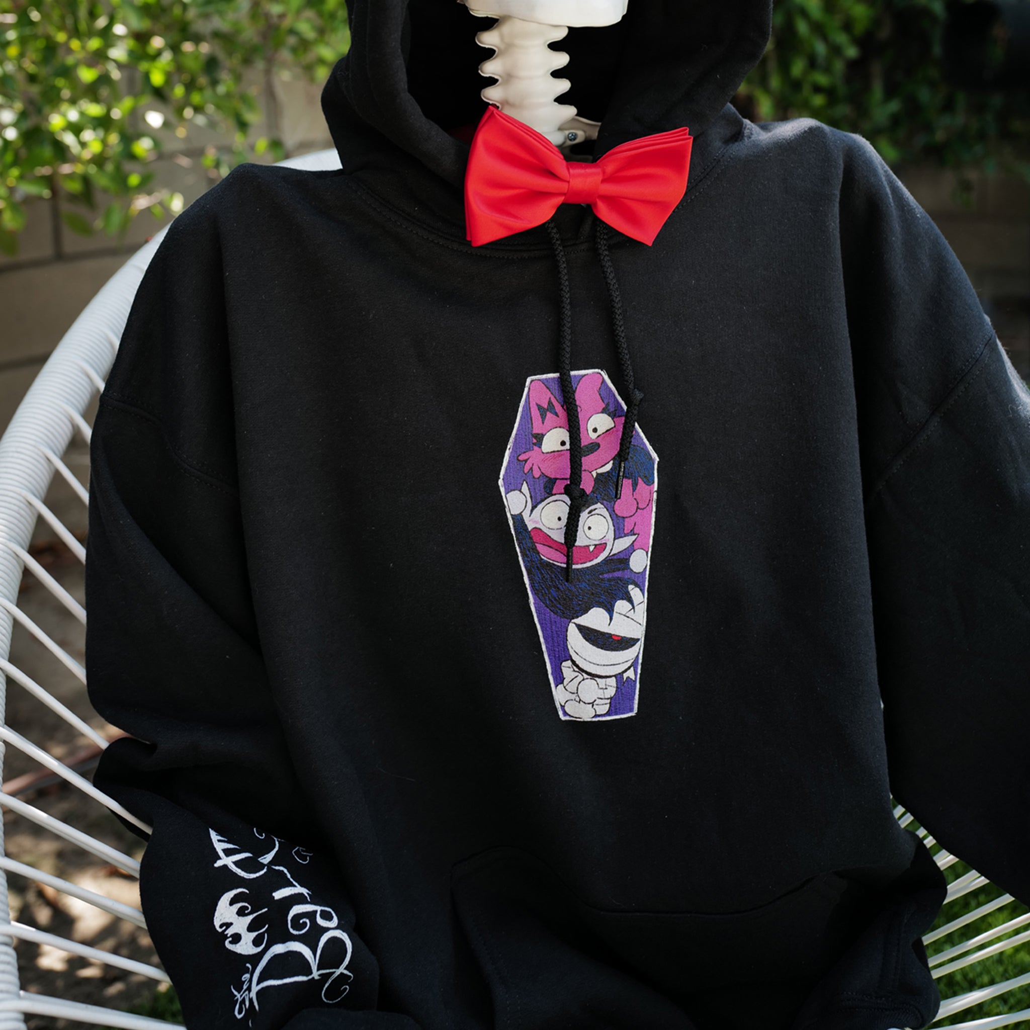 The Bat Pack Character Coffin Hoodie