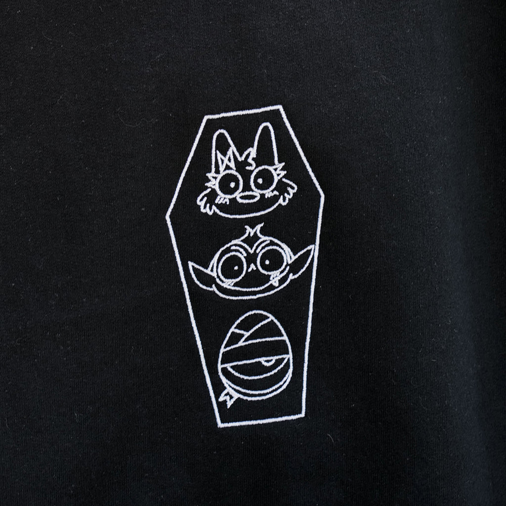 The Bat Pack Minimal Coffin Embroidered Sweatshirt