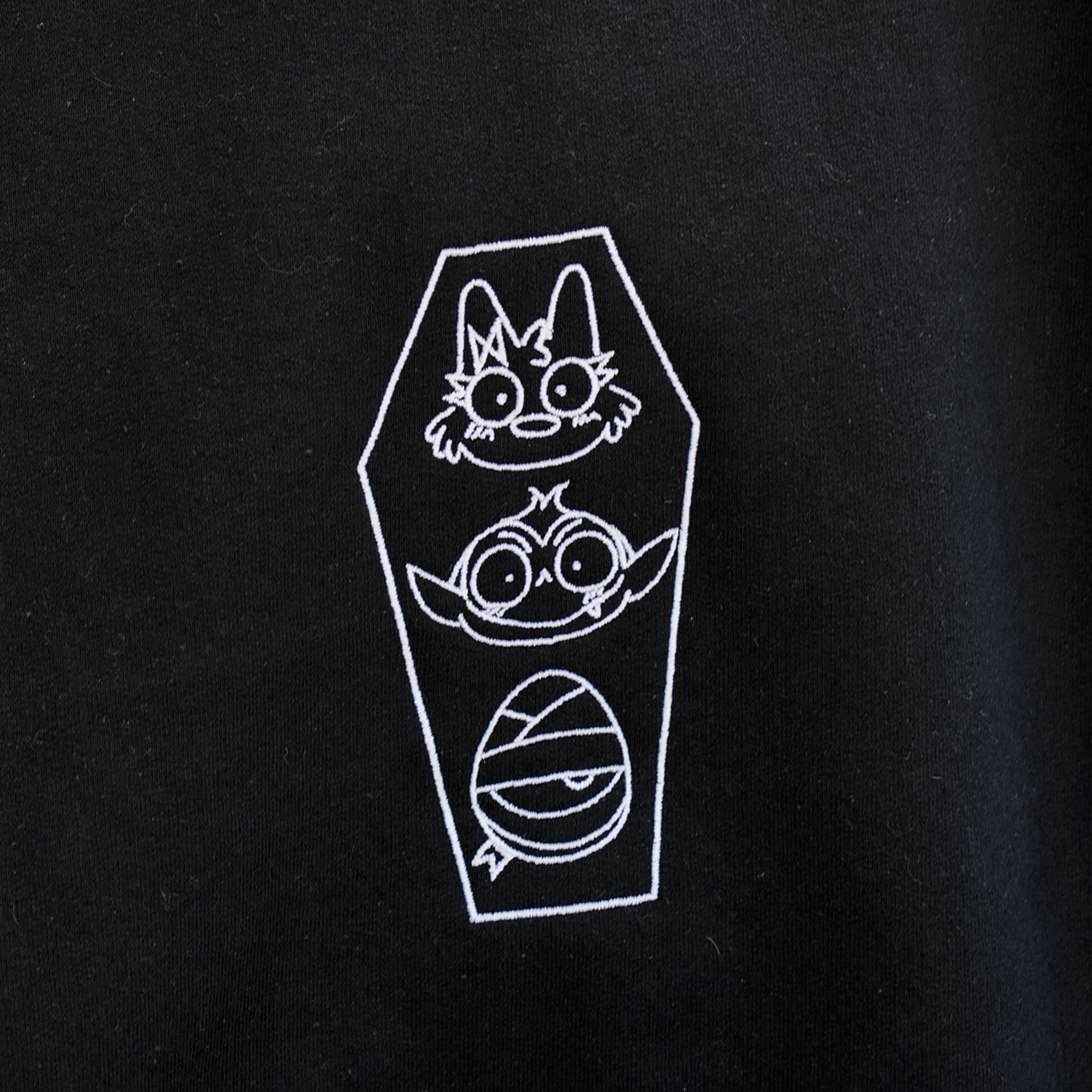 The Bat Pack Minimal Coffin Embroidered Sweatshirt